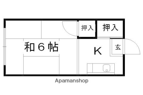 丹羽パンション(1K/3階)の間取り写真