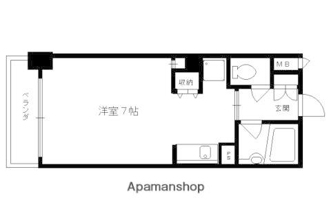 SOMNIUM(1K/3階)の間取り写真