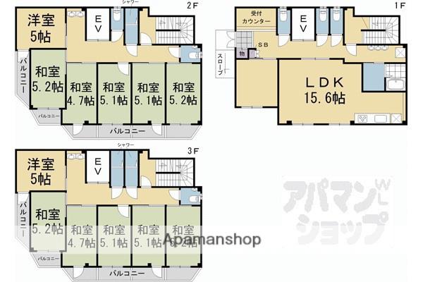 フィレール五条大宮(ワンルーム/2階)の間取り写真