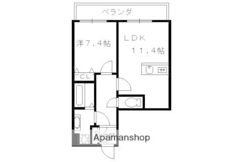 KDXレジデンス西大路(1LDK/7階)の間取り写真