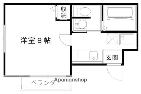 フラッティ七条大橋(1K/3階)の間取り写真