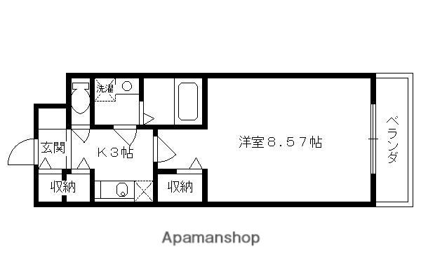 レジディア京都駅前(1K/8階)の間取り写真