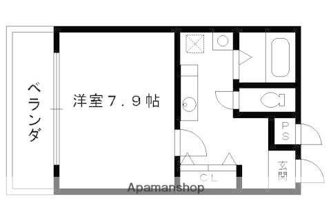 コーポ安田(1K/3階)の間取り写真