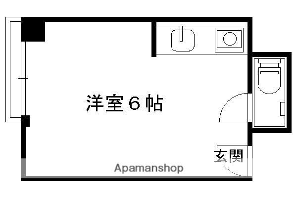 河原町フラット(ワンルーム/2階)の間取り写真