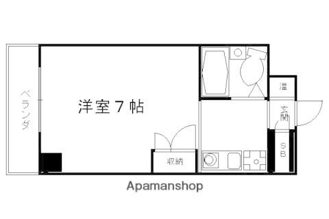 シャングリラ・ダイヤモンドビルディング(1K/5階)の間取り写真