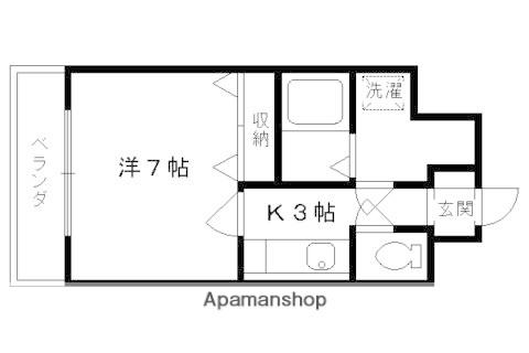 ライオンズマンション京都河原町第3(1K/3階)の間取り写真