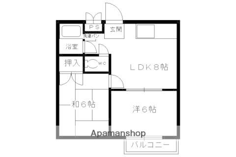 ラ・パタータ(2LDK/1階)の間取り写真