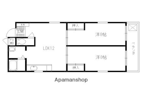 未麗七条大宮(2LDK/2階)の間取り写真
