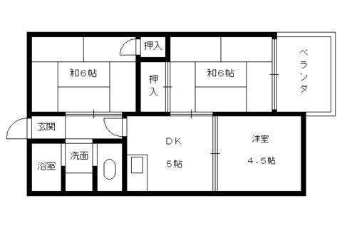プルーリオン勧修寺(3K/5階)の間取り写真