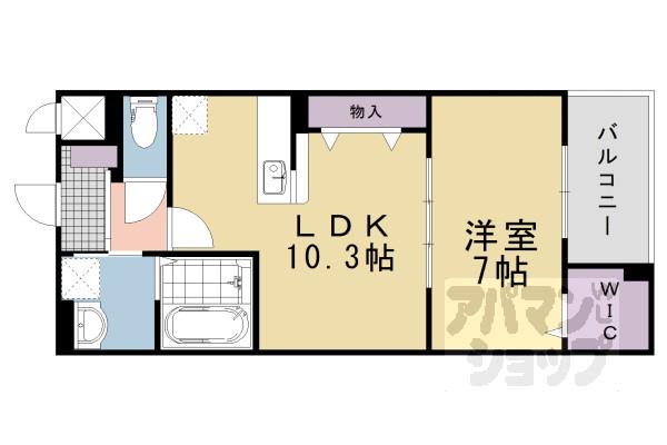 メゾン・ド・エフ(1LDK/2階)の間取り写真