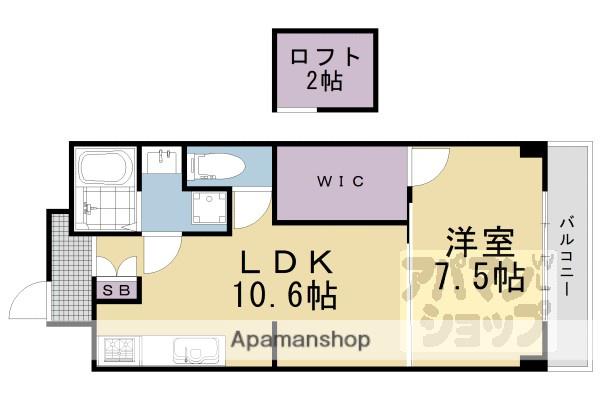 PORALIS(1LDK/3階)の間取り写真