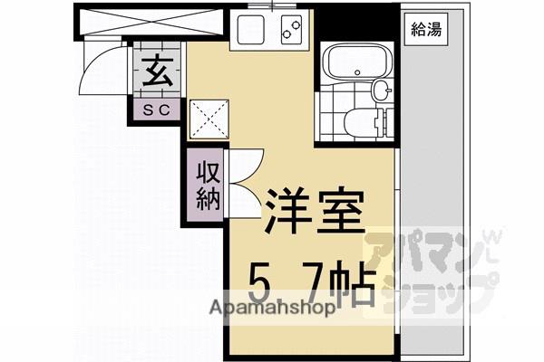 TAT BUILDING(ワンルーム/3階)の間取り写真