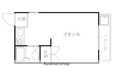 VEDAビル(1K/3階)の間取り写真