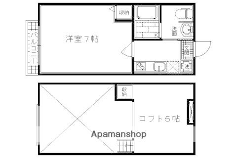 STABLE三条大宮(1K/1階)の間取り写真