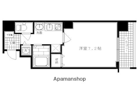 プレサンス京都三条響洛(1K/5階)の間取り写真