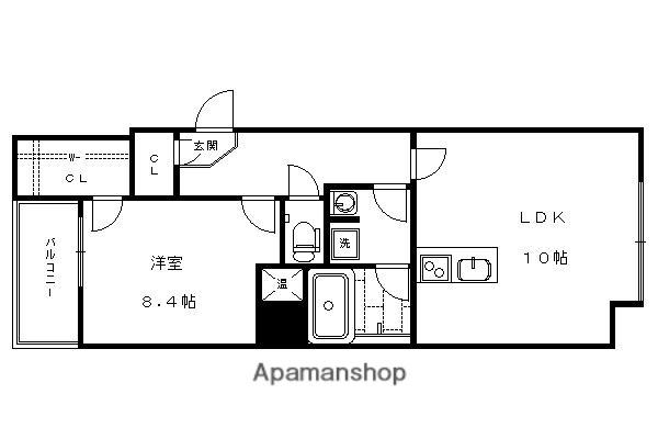 I-ARTS七条大宮(1LDK/6階)の間取り写真