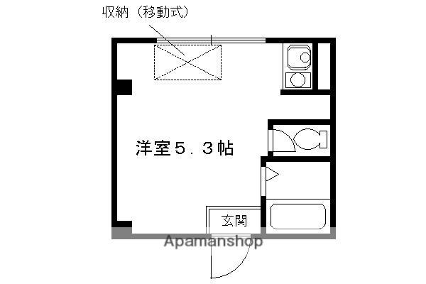 ステーション京都女子ハイツ(ワンルーム/3階)の間取り写真