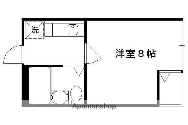 ビラ・アペックス京都竹田(1K/3階)の間取り写真