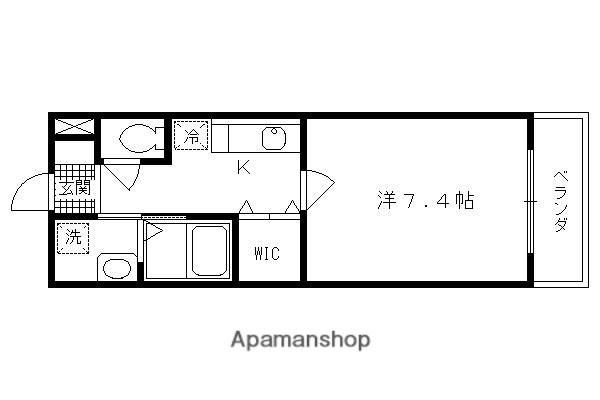 セイバリープレース(1K/2階)の間取り写真