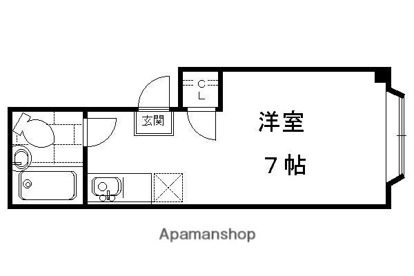 吾道庵 PART1(ワンルーム/2階)の間取り写真