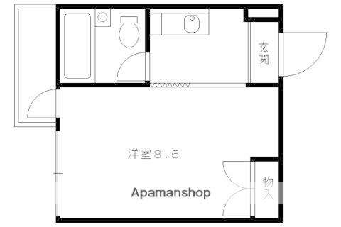 メゾンフレンド(1K/3階)の間取り写真