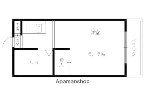 ドミ大田(1K/5階)の間取り写真