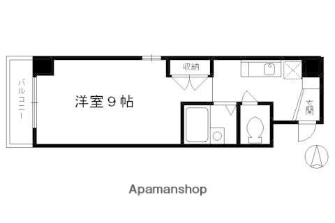 HGY富小路(1K/5階)の間取り写真