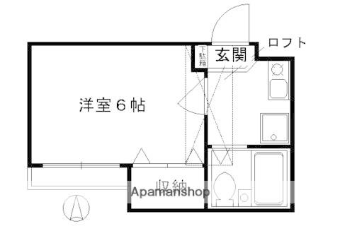 ソレイユ21四条大宮(1K/1階)の間取り写真