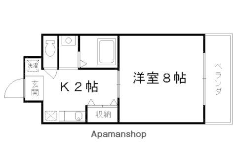 河原町ビル(1K/10階)の間取り写真