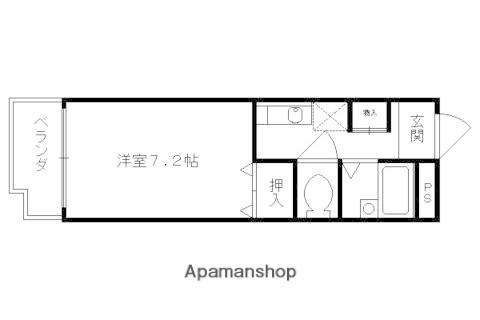 フォレスト醍醐(1K/1階)の間取り写真