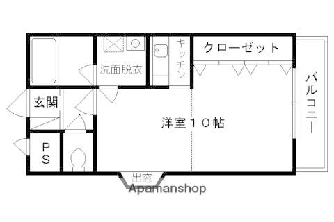 ヴァンヴェール35(1K/1階)の間取り写真