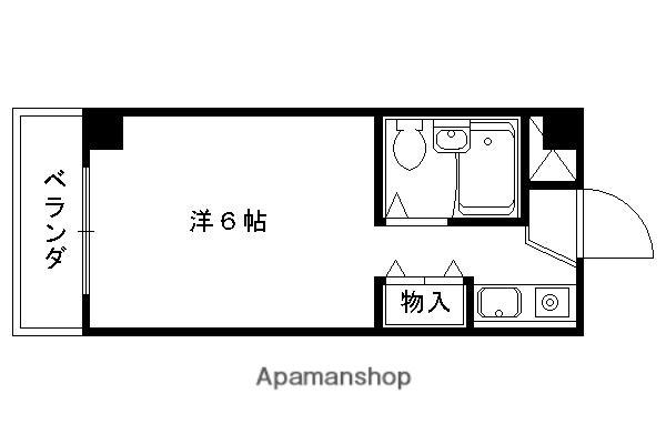 ビュウ矢倉(1K/3階)の間取り写真