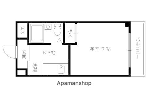 メルディアキューブ観月橋 A棟(1K/1階)の間取り写真