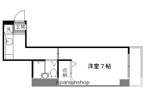 メルディアキューブ観月橋 A棟(1K/2階)の間取り写真
