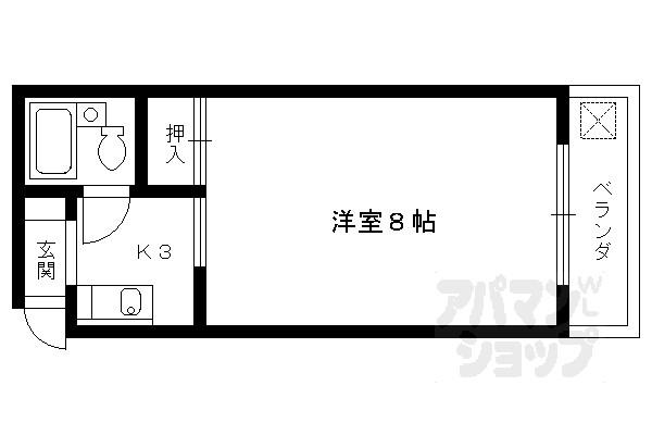 シンプルハイツベニス(1K/5階)の間取り写真