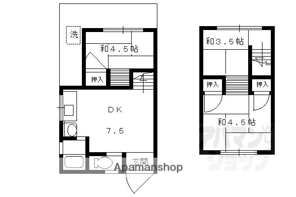 岩倉長谷町テラス(3DK)の間取り写真