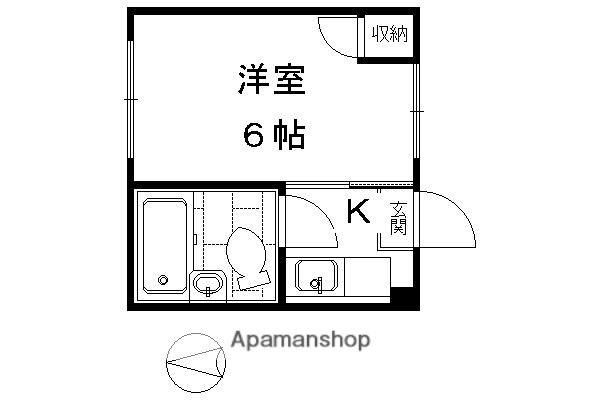 ヴィラ吉祥院(1K/2階)の間取り写真