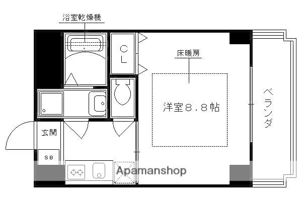 ミレニアム公和III(1K/7階)の間取り写真