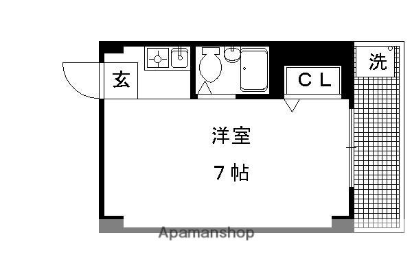 シャンテ(1K/2階)の間取り写真
