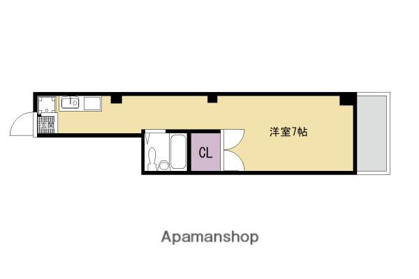 東山区本町4丁目マンション(1K/4階)の間取り写真