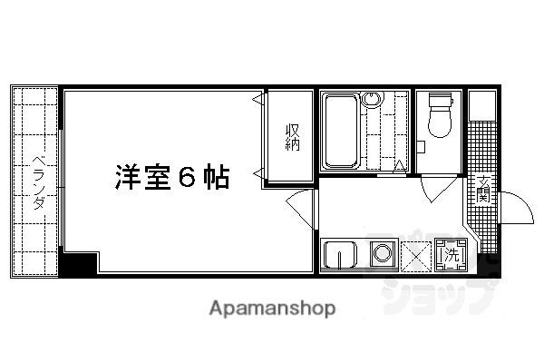 悠々館・リベルテ(1K/2階)の間取り写真