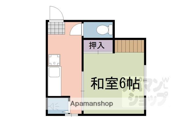 辻マンション(1K/2階)の間取り写真
