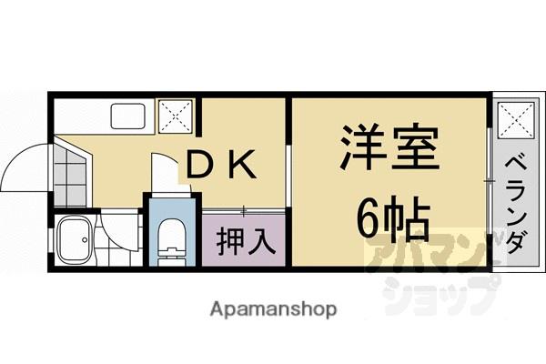 コーポ鳳瑞(1DK/1階)の間取り写真