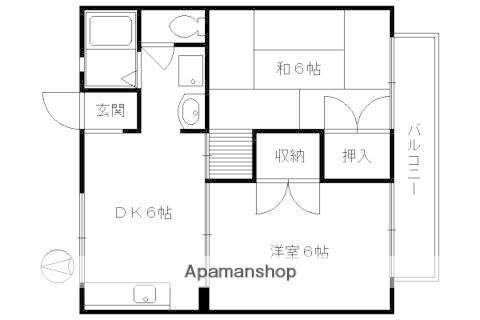 セトラII(2DK/2階)の間取り写真