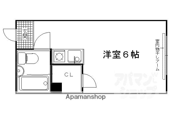 久保ビル(ワンルーム/5階)の間取り写真