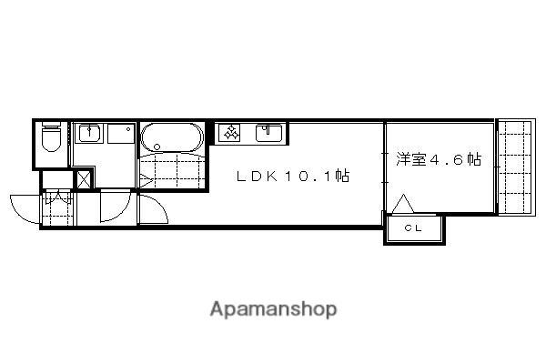 JMメゾン御所西(1LDK/3階)の間取り写真