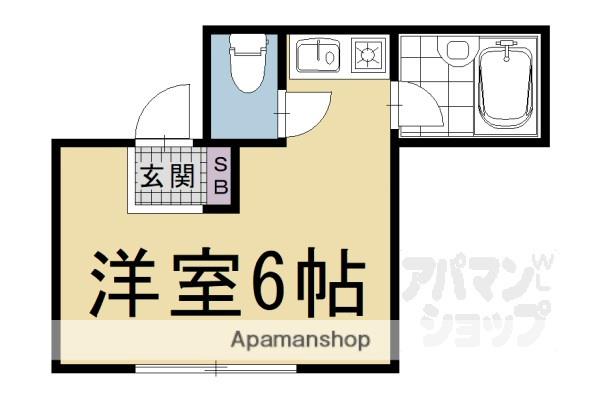 東山女子ハイツ(ワンルーム/2階)の間取り写真