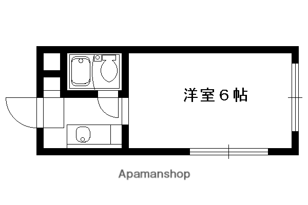 アクティ修学院(1K/3階)の間取り写真