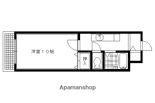 メゾンOKUMURA(1K/2階)の間取り写真