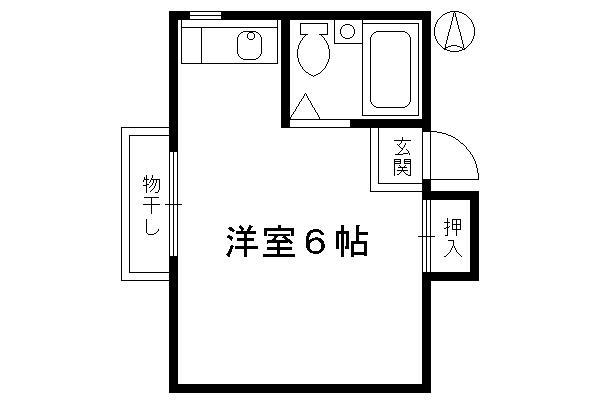 メゾンドアリス(ワンルーム/3階)の間取り写真